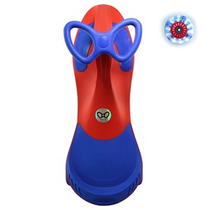 سه چرخه لوپ کار چرخ ژله ای چراغدار قرمز آبی LOOPCAR-اسباب بازی