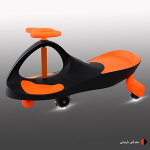 سه چرخه لوپ کار چرخ ژله ای چراغدار مشکی نارنجی LOOPCAR-اسباب بازی