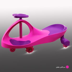 سه چرخه لوپ کار چرخ ژله ای چراغدار سرخابی بنفش LOOPCAR-اسباب بازی