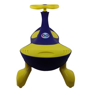 سه چرخه لوپ کار چرخ ژله ای چراغدار سرمه ای زرد LOOPCAR-اسباب بازی