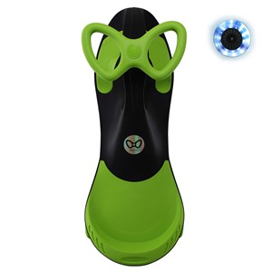 سه چرخه لوپ کار چرخ ژله ای چراغدار مشکی سبز LOOPCAR-اسباب بازی