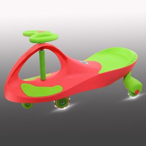 سه چرخه لوپ کار چرخ ژله ای چراغدار صورتی سبز LOOPCAR-اسباب بازی