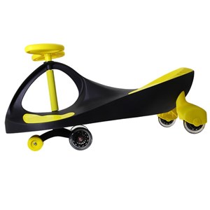 سه چرخه لوپ کار چرخ ژله ای مشکی زرد LOOPCAR-اسباب بازی