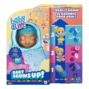 عروسک رباتیک بیبی الایو هَپی مدل Hasbro Baby Alive Baby Grows Up Doll Transformation_اسباب بازی
