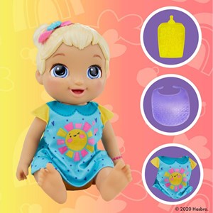 عروسک رباتیک بیبی الایو هَپی مدل Hasbro Baby Alive Baby Grows Up Doll Transformation_اسباب بازی