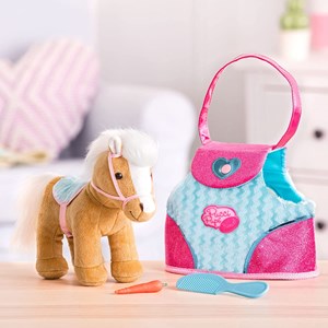 کیف دستی پوچی پاپز Pucci Pups به همراه اسب پولیشی مدل Pucci Pups Beige Horse with Bag_اسباب بازی