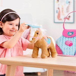 کیف دستی پوچی پاپز Pucci Pups به همراه اسب پولیشی مدل Pucci Pups Beige Horse with Bag_اسباب بازی