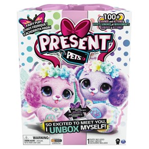 عروسک رباتیک هاپو سورپرایزی Present Pets مدل Rainbow Fairy Missy or Blossom Interactive Puppy _اسباب بازی