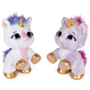 عروسک یونیکورن سورپرایزی رباتیک Present Pets مدل Present Pets - Unicorn Moonbeam or Twinkle Interactive Plush Pet with Bonus Comb, Light-up Horn and Over 100 Sounds and Actions_اسباب بازی