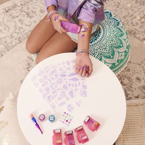 ست تتوی بدن درخشان مدل Cool Maker - Shimmer Me Body Art with 4 Metallic Foils and 180 Designs_اسباب بازی