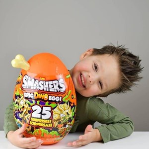 تخم داینو اسمشرز Smashers با استخوان کرم مدل Smashers Epic Dino Egg Collectibles Series 3 Dino By_اسباب بازی