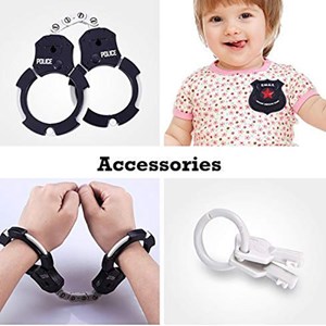 تفنگ اسباب بازی دو کاره تیرانداز و آب پاش همراه با وسایل مدل TOY POLICE DRAMA PLAY SET WITH SOFT BULLET GUN BLAST WATAR 2 IN 1 GUN GREAT GIFT_اسباب بازی
