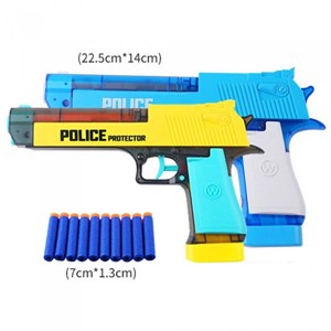 تفنگ اسباب بازی دو کاره تیرانداز و آب پاش همراه با وسایل مدل TOY POLICE DRAMA PLAY SET WITH SOFT BULLET GUN BLAST WATAR 2 IN 1 GUN GREAT GIFT_اسباب بازی