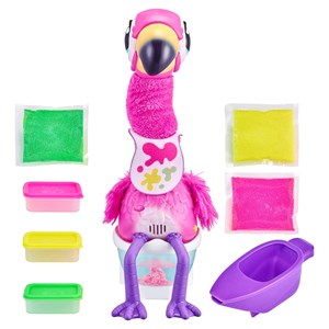 عروسک رباتیک فلامینگو دستشویی داره! Gotta Go به همراه پیش بند و غذای اضافی مدل Little Live Pets - Gotta Go Flamingo with Bonus Pack_اسباب بازی