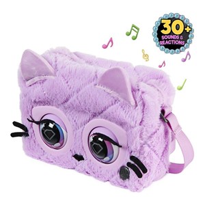 فلافی کیف گربه جادویی مدل Purse Pets - Fluffy Cat fashion Bffs Interactive Purse Pet_اسباب بازی