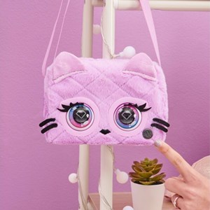 فلافی کیف گربه جادویی مدل Purse Pets - Fluffy Cat fashion Bffs Interactive Purse Pet_اسباب بازی