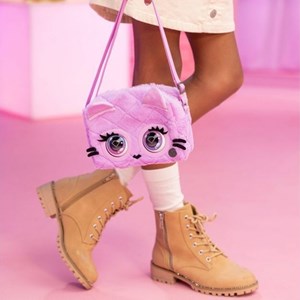 فلافی کیف گربه جادویی مدل Purse Pets - Fluffy Cat fashion Bffs Interactive Purse Pet_اسباب بازی