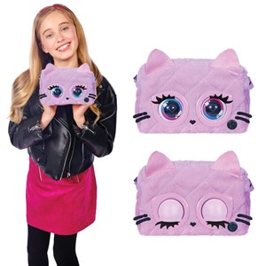 فلافی کیف گربه جادویی مدل Purse Pets - Fluffy Cat fashion Bffs Interactive Purse Pet_اسباب بازی