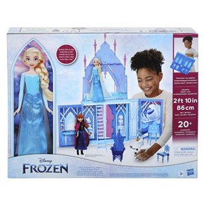 قصر یخی دیزنی تاشو فروزن 2 به همراه پرنسس السا مدل Hasbro - Disney Princess Frozen - Elsa's Fold and Go Ice Palace with Princess Elsa and Olaf_اسباب بازی