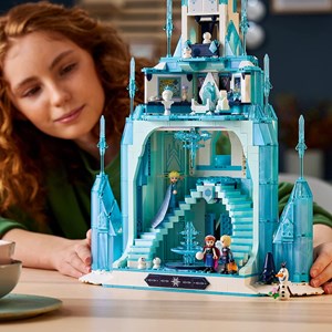 لگو دیزنی 1709 قطعه مدل قصر یخی فروزن 43197 Lego Disney - The Ice Castle - 43197 Building Kit_اسباب بازی