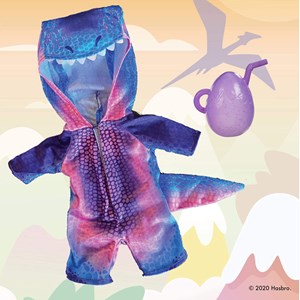 عروسک بیبی الایو با لباس بنفش مدل Hasbro - Baby Alive - Dino Cutie - Tyrannosaurus_اسباب بازی