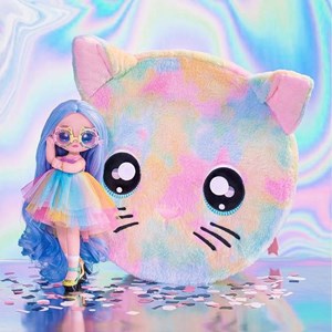 عروسک نانانا سورپرایز گربه رنگین کمانی Na! Na! Na! Surprise سری Big Surprise مدل Na Na Na Surprise Rainbow Fashion Cat Kit _اسباب بازی