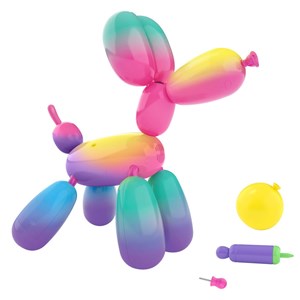 ربات اسباب بازی اسکوییکی سگ بادکنکی رباتیک مدل رنگین کمانی مدل Moose - Squeakee - The Rainbow Dog
