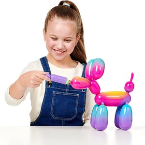 ربات اسباب بازی اسکوییکی سگ بادکنکی رباتیک مدل رنگین کمانی مدل Moose - Squeakee - The Rainbow Dog