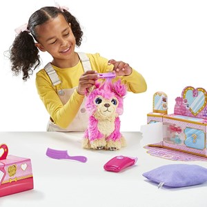 عروسک هاپو صورتی اسکراف لاوز Scruff-a-Luvs سری Cutie Cuts مدل Moose - Scruff a Luvs - Cutie Cuts - Little Live Pets Shave to Magically Reveal - Pink Puppy_اسباب بازی