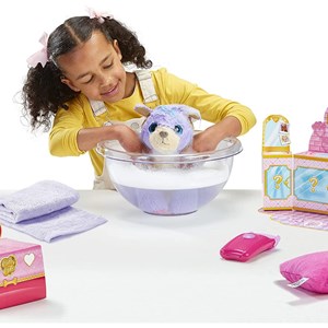عروسک هاپو بنفش اسکراف لاوز Scruff-a-Luvs سری Cutie Cuts مدل Moose - Scruff a Luvs - Cutie Cuts Little Live Pets Shave to Magically Reveal - Purple Puppy_اسباب بازی