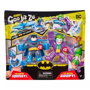 پک دو تایی عروسک های فشاری گو جیت زو بتمن و جوکر سری DC مدل Heroes of Goo Jit Zu - DC Versus Pack - Batman vs Joker_اسباب بازی