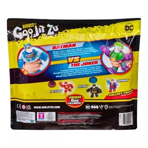 پک دو تایی عروسک های فشاری گو جیت زو بتمن و جوکر سری DC مدل Heroes of Goo Jit Zu - DC Versus Pack - Batman vs Joker_اسباب بازی