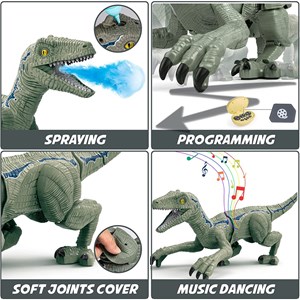ربات اسباب بازی کنترلی شارژی دایناسور دودزا مدل Remote Control Dinosaur K26_اسباب بازی