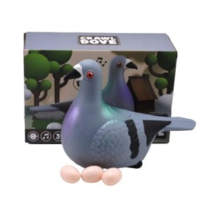 اسباب بازی موزیکال کبوتر تخم گذار مدل Funny Crawl Dove With Light and Sound_اسباب بازی
