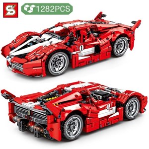 لگو تکنیک ماشین فراری 1282 قطعه مدل LEPIN SY 8608 Ferrari FXX Backstart_اسباب بازی