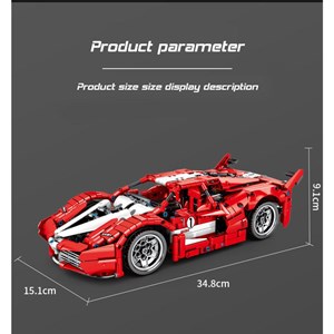 لگو تکنیک ماشین فراری 1282 قطعه مدل LEPIN SY 8608 Ferrari FXX Backstart_اسباب بازی