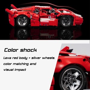 لگو تکنیک ماشین فراری 1282 قطعه مدل LEPIN SY 8608 Ferrari FXX Backstart_اسباب بازی