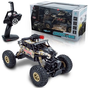  ماشین کنترلی آفرود فلزی دوربین دار مقیاس 1:18 مدل 18428-a Four Wheel Drive Car WiFi Map Rocket Launcher Cross Country Camera Remote Control Kids Toy Race Car_اسباب بازی