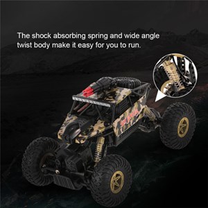 ماشین کنترلی آفرود فلزی دوربین دار مقیاس 1:18 مدل 18428-a Four Wheel Drive Car WiFi Map Rocket Launcher Cross Country Camera Remote Control Kids Toy Race Car_اسباب بازی