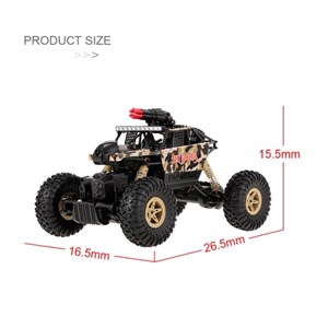  ماشین کنترلی آفرود فلزی دوربین دار مقیاس 1:18 مدل 18428-a Four Wheel Drive Car WiFi Map Rocket Launcher Cross Country Camera Remote Control Kids Toy Race Car_اسباب بازی