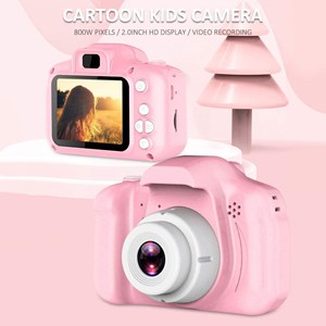 اسباب بازی دوربین عکاسی و فیلمبرداری صورتی مدل Kids Mini Digital Camera_اسباب بازی