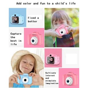 اسباب بازی دوربین عکاسی و فیلمبرداری صورتی مدل Kids Mini Digital Camera_اسباب بازی