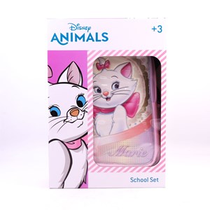 ست 5 در 1 کوله پشتی چرخدار 46 سانتی ماری گربه مدل Simba - Backpack - Disney Animals Marie Elegance Trolley School Set 5 in 1_کیف مدرسه