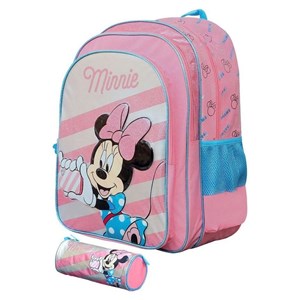 کوله پشتی 46 سانتی‌متر مینی ماوس به همراه جامدادی مدل Simba - Backpack - Disney Minnie Spring Palms Pink Backpack and Pencil Case_کیف مدرسه