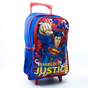 ست 5 در 1 کوله پشتی چرخدار 46 سانتی سوپرمن مدل Simba - Backpack - Superman Attack Trolley School Set 5 in 1_کیف مدرسه