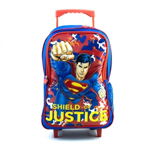 ست 5 در 1 کوله پشتی چرخدار 46 سانتی سوپرمن مدل Simba - Backpack - Superman Attack Trolley School Set 5 in 1_کیف مدرسه