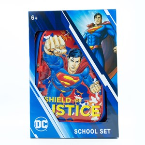ست 5 در 1 کوله پشتی چرخدار 46 سانتی سوپرمن مدل Simba - Backpack - Superman Attack Trolley School Set 5 in 1_کیف مدرسه