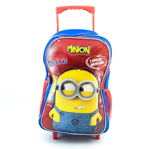 ست 5 در 1 کوله پشتی چرخدار 46 سانتی مینیون ها مدل Simba - Backpack - Minions Trolley School Set 5 in 1_کیف مدرسه