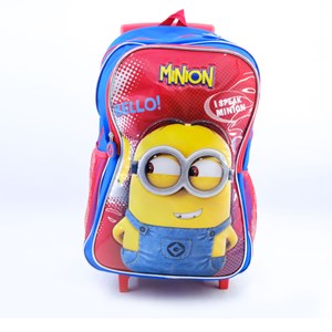 ست 5 در 1 کوله پشتی چرخدار 46 سانتی مینیون ها مدل Simba - Backpack - Minions Trolley School Set 5 in 1_کیف مدرسه
