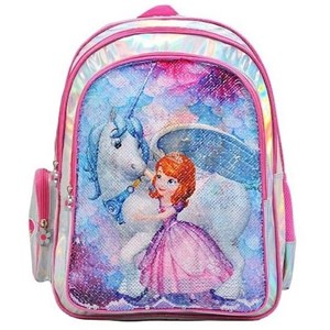 کوله پشتی 46 سانتی‌متر پرنسس سوفیا با طرح پولکی به همراه جامدادی مدل Simba - Backpack - Sofia Royal Crystal Backpack and Pencil Case_کیف مدرسه